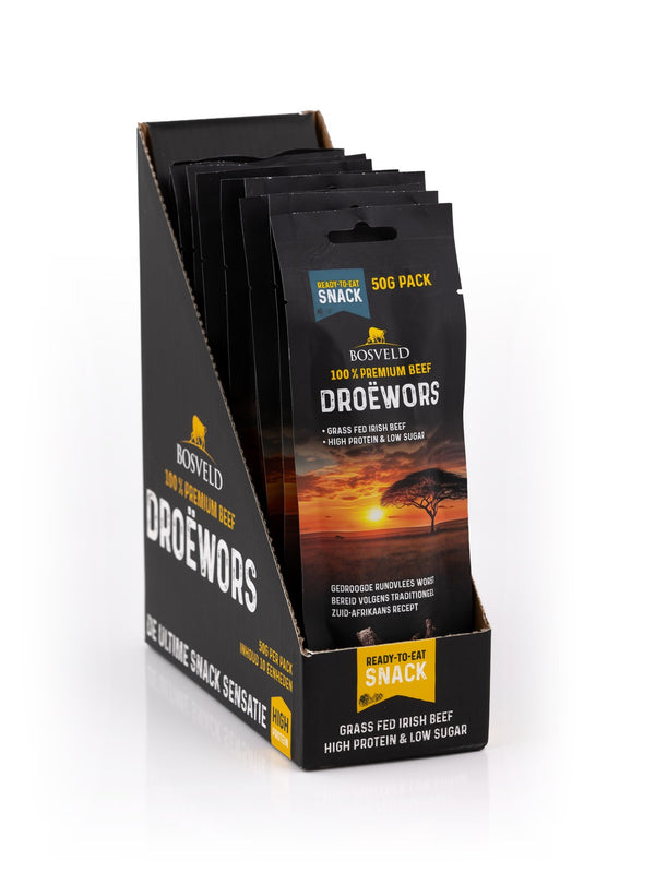 Bosveld Droëwors Voordeelpack 10× 50g