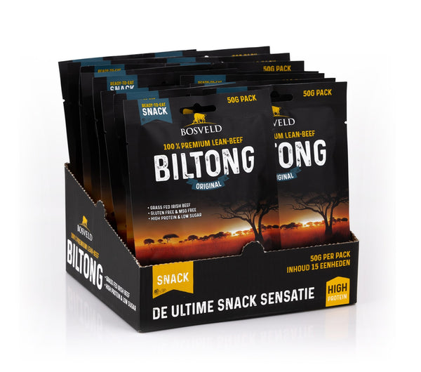 Bosveld Biltong Voordeelpack 15× 50g